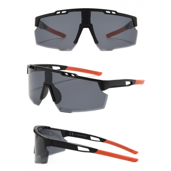 Sportowe okulary przeciwsłoneczne z filtrem UV400 Black/Orange SVM-13